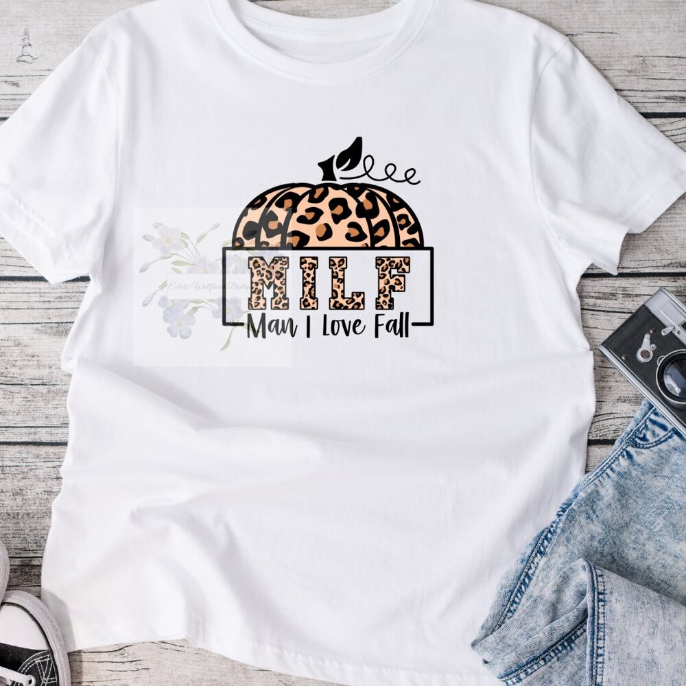 Man I Love Fall Graphic Tee Shirt